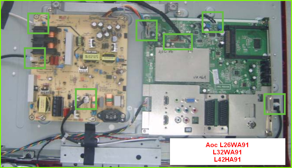 Aoc L26WA91 Схема и руководство по ремонту