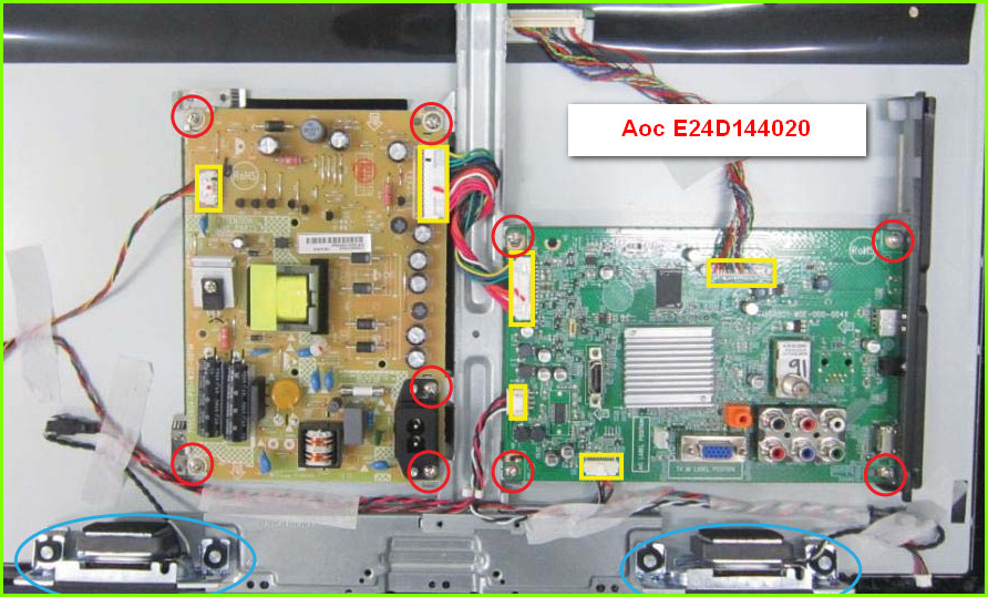 Aoc E24D144020 Схема и руководство по ремонту