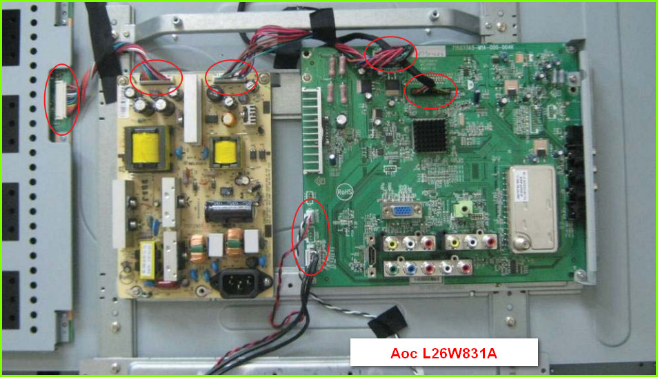 Aoc L26W831A Схема и руководство по ремонту