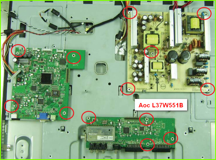Aoc L37W551B Схема и руководство по ремонту