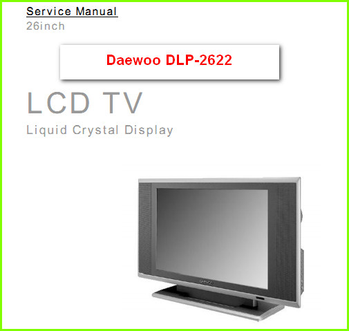 Daewoo DLP-2622 Схема и руководство по ремонту