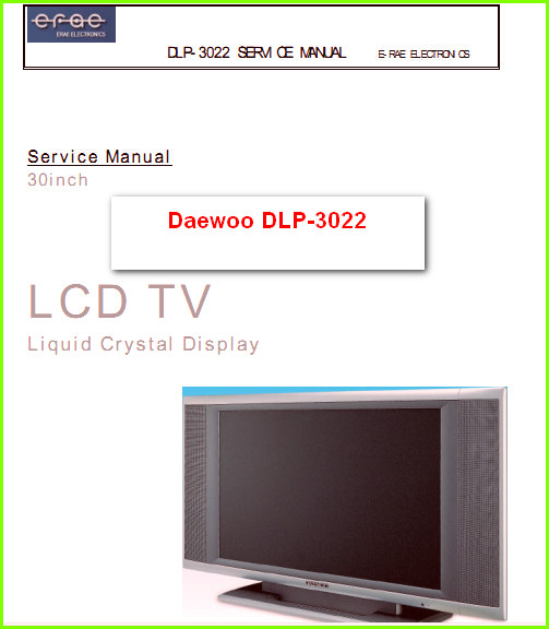 Daewoo DLP-3022 Схема и руководство по ремонту