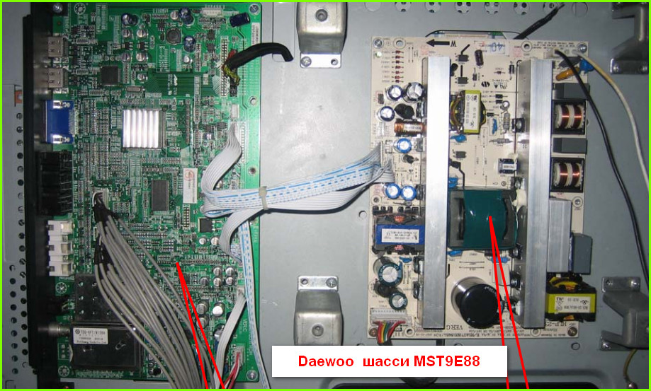 Daewoo шасси MST9E88 Схема и руководство по ремонту