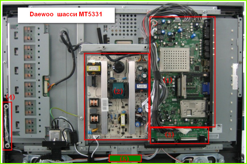 Daewoo шасси MT5331 Схема и руководство по ремонту