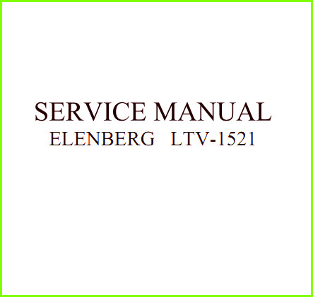 Elenberg LTV-1521 Схема и руководство по ремонту