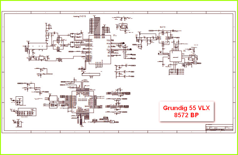 Grundig 55 VLX 8572 BP Схема электрическая