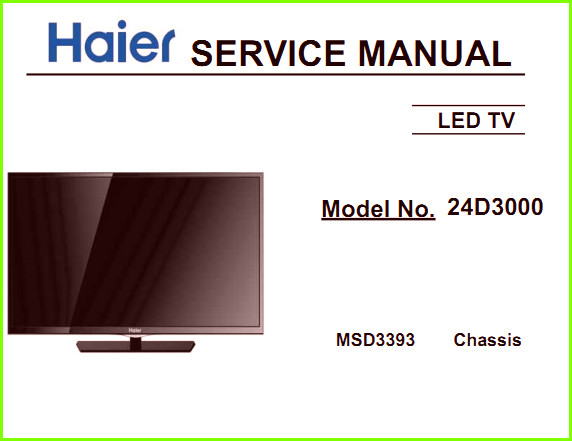 Haier 24D3000 Схема и руководство по ремонту
