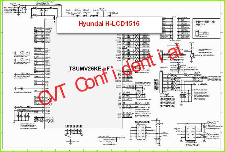 Hyundai H-LCD1516 Схема электрическая