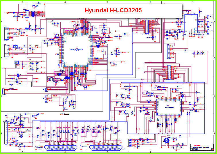 Hyundai H-LCD3205 Схема электрическая