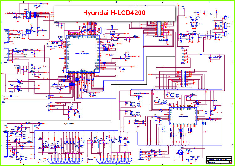 Hyundai H-LCD4200 Схема электрическая