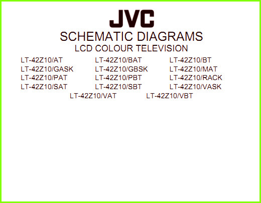 JVC LT-42Z10 Схема электрическая