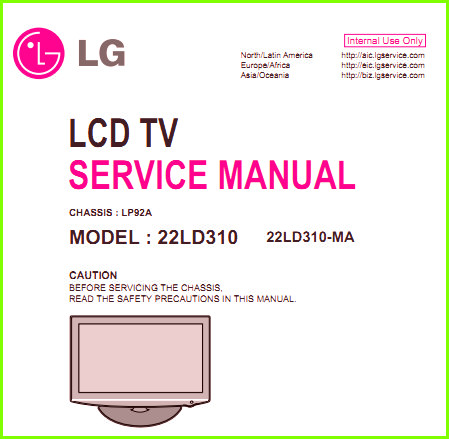 LG 22LD310 Схема и руководство по ремонту