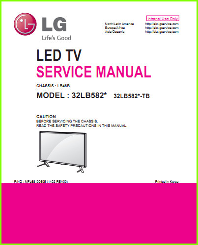 LG 32LB582 Схема и руководство по ремонту