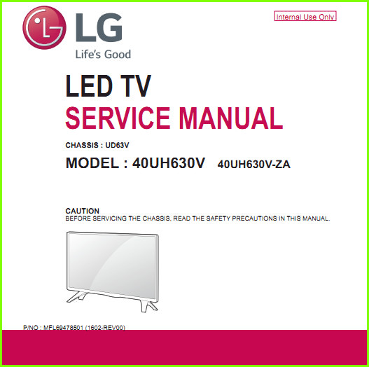 LG 40UH630V Схема и руководство по ремонту