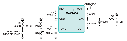 радиожук на микросхеме max2606